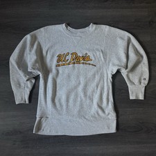 VTG BIKE UC Davis Reverse Weave Style Sweatshirt Size XL 80s 90s Made in USA