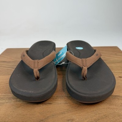 New Womens Reef Cushion Cloud Espresso Thong Flip Flops Sandals Size 10 M