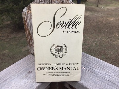 1980 Cadillac Seville Owners Manual User Guide Reference Operator Book Fuses OE