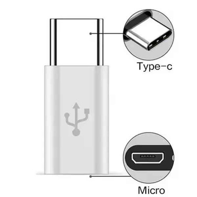5 Pack Micro USB to Type C Adapter Converter Micro-B to USB-C Connector USA