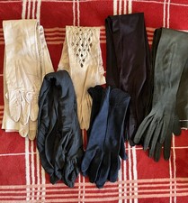 Lot Of 6 Pairs Of Vintage Ladies Gloves