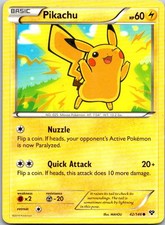 Pikachu Common XY Base Set 42/146 LP on eBay