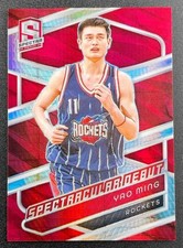 YAO MING 2023-24 PANINI SPECTRA #180 INTERNATIONAL RED ROCKETS