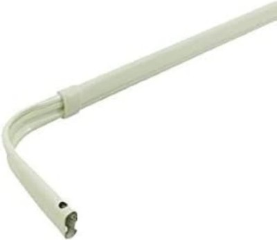 Single Standard Lock Seam Curtain Rod 28 to 48-Inch Adjustable Width 5 1/2-Inch
