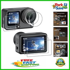 Ultra HD 6 Pack Lens Screen Protectors for DJI Osmo Action 6 - Touch Sensitive