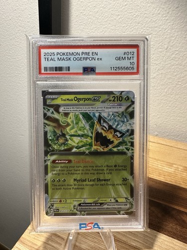 Teal Mask Ogerpon ex graded PSA 10 for sale on eBay