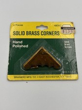 SOLID BRASS CORNERS, PACKAGE OF 4 In Original Package