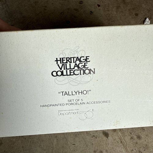 Dept 56 Heritage Village "Tallyho!" #5839-1 Horse Running Fox - Picture 5 of 9