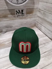 New Era 59Fifty Mexico World Baseball Classic Hat Cap Fitted 7 1/8 Green