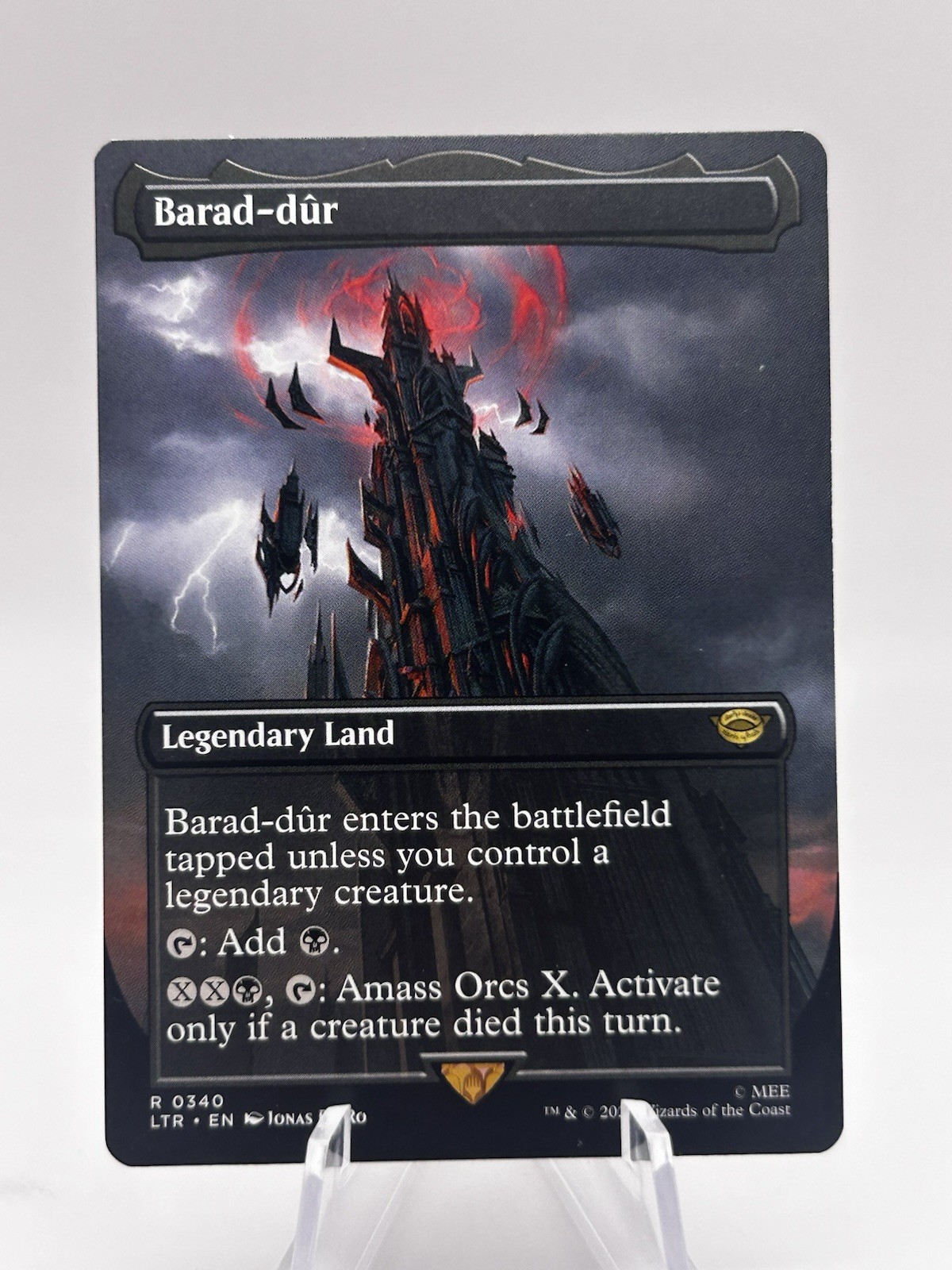 Barad-dur 0425 Borderless Lord of the Rings LTR MTG NM