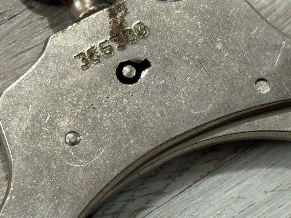 VINTAGE PEERLESS HANDCUFF CO. MODEL 303 Leg Irons Marked CTU - image 4 of 4