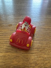 1988 Happy Meal Premium Ronald McDonald Rubber Car Test Market Red Collectors