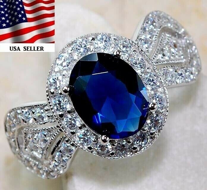3CT Heat Treated Kyanite 925 Solid Sterling Silver Ring Sz 6 U4-5