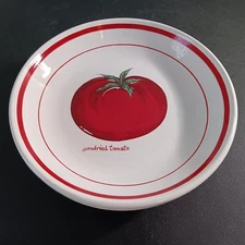 Set Of 3 Over And Back (Italy) Sundried Tomato 9 1/2" Pasta Bowls