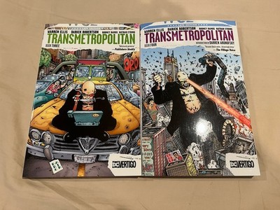 TRANSMETROPOLITAN VOL 3 & 4 TPB  - WARREN ELLIS - OOP & RARE