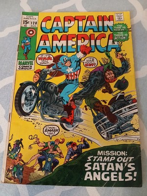 Captain America 128 Stan Lee Gene Colan Early Bronze Age 1970 15c