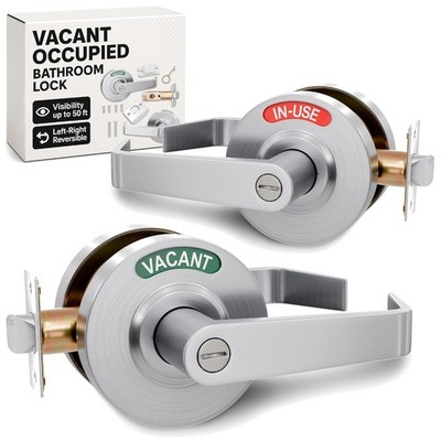 304 Stainless Steel Bathroom Lock with Coin Override