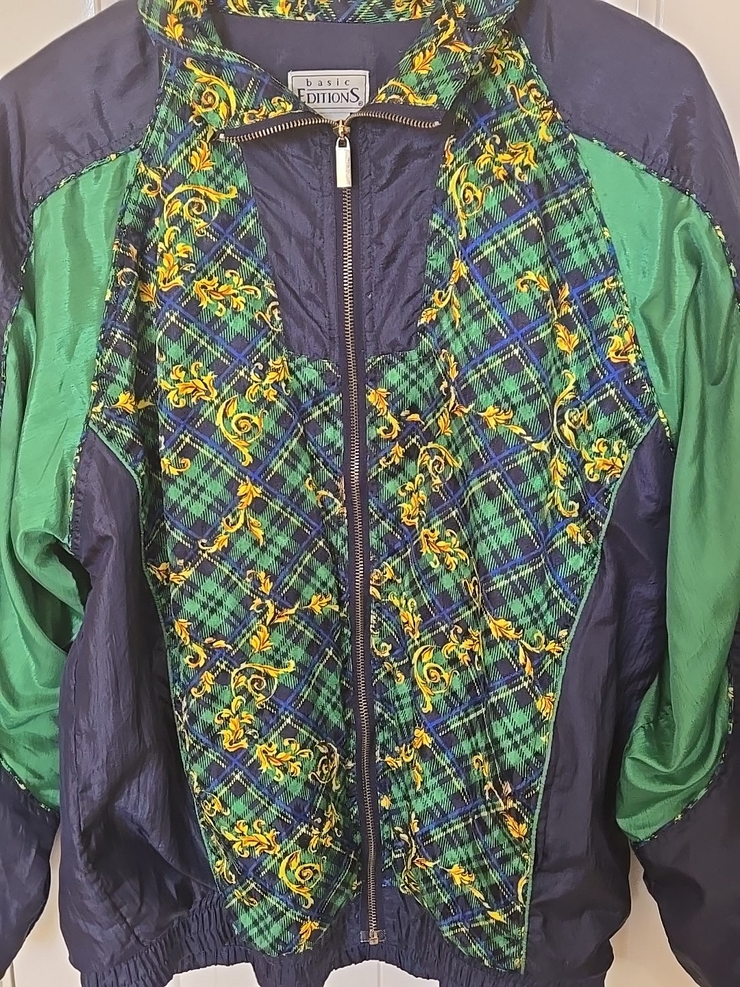 Vtg Basic Editions Windbreaker Jacket Womens M Me… - image 3