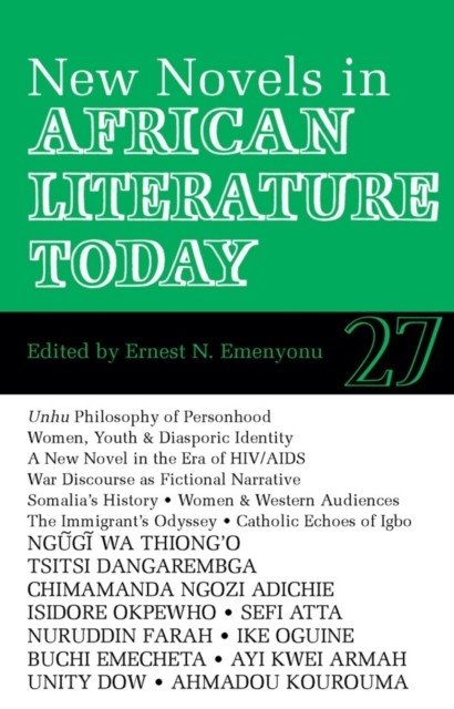 ALT 27 New Novels in African Literature Today by Ernest N Emenyonu PAPERBACK