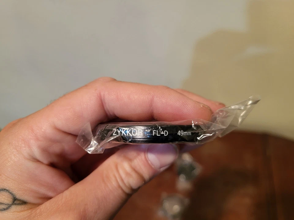 Zykkor 49mm Optical Glass Video Filter Kit ( UV, ND4X, FL-D ) for Camera Lens - Image 3 of 4