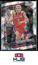 2025 Panini Prizm WNBA Michele Timms Ice Prizms #133 Phoenix Mercury