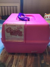 Vintage Barbie Caboodles Pink  Purple Makeup Organizer Case -NEW