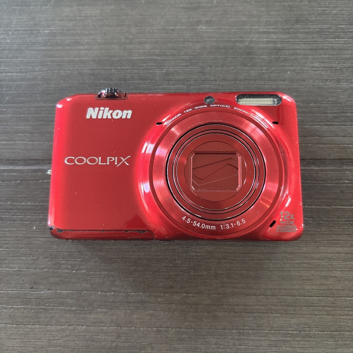 Nikon CoolPix S6500 Red 16.0MP Compact Digital Camera Parts/Repair