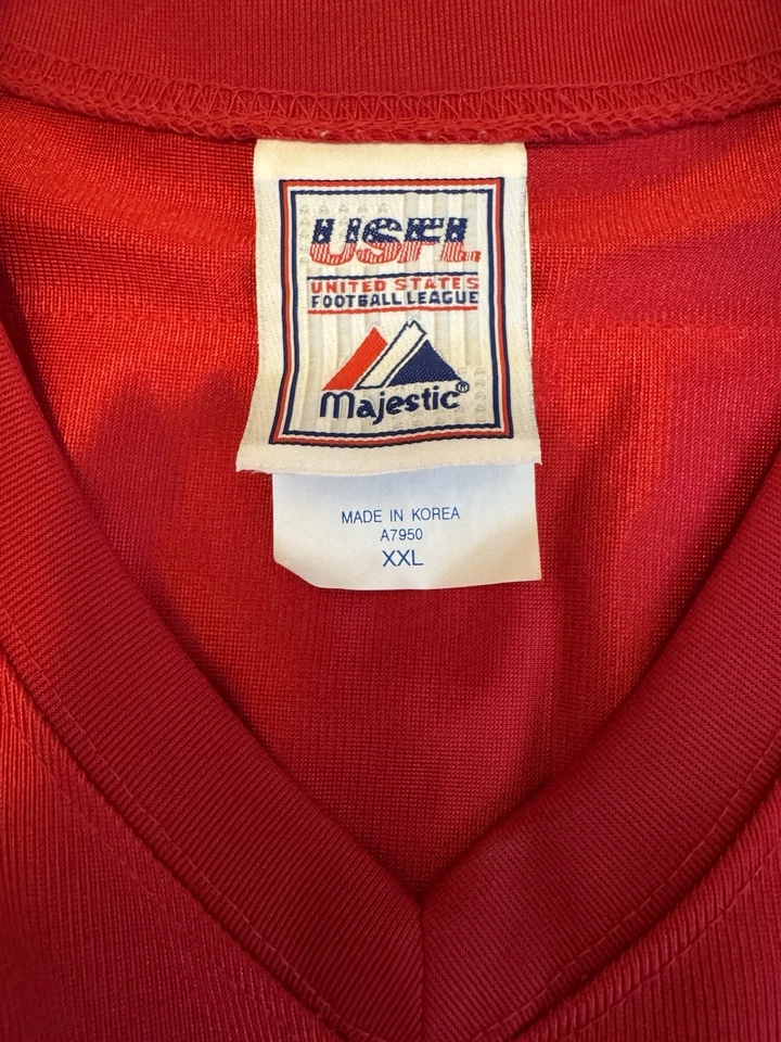 Majestic Herschel Walker #34 USFL New Jersey Generals Mens Size 2XL Jersey - Image 4 of 4