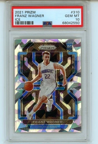 2021-22 Panini Prizm Basketball Franz Wagner Rookie Ice #310 PSA 10