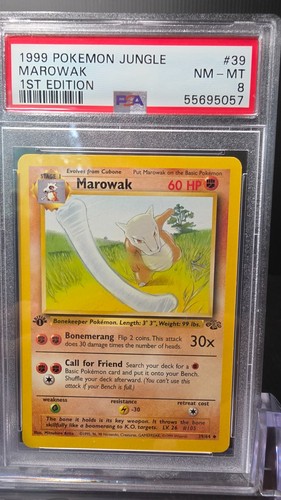 Marowak (1st Edition) graded PSA 8 for sale on eBay