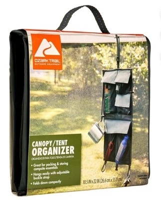 Ozark Trail Multi-Use Adjustable Hanging Canopy / Tent Organizer NEW