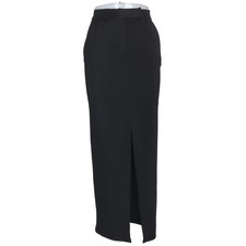 Gina Tricot, Maxirock, Größe: XXS, Schwarz, Elasthan/Polyester, Einfarbig #tEK