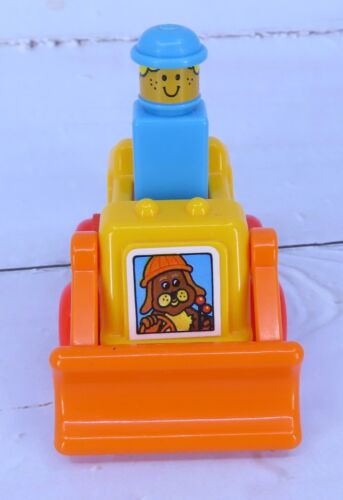 Vintage Tomy 1982 Mini Push N Go Mulit-Color Plastic Bulldozer Toy Singapore - Picture 3 of 8