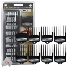 Wahl 8-Pack Premium Cutting Guides with an Organizer