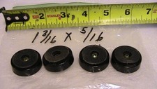Vintage stereo feet 1 3/16 x 5/16 inches set of 4 padded