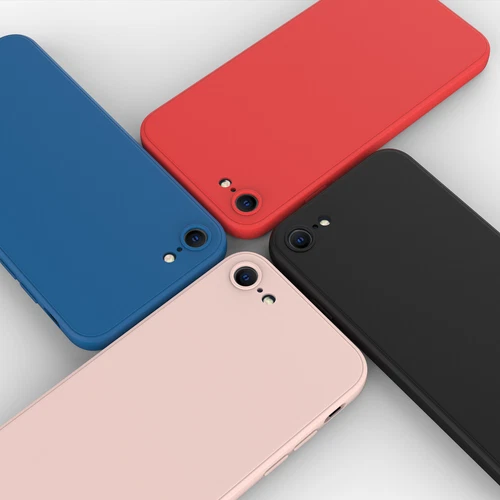 Passend für iPhone SE 3. 2022/2. 2020 Generation/8/7 Hülle Liquid Soft Case - Bild 20 von 52