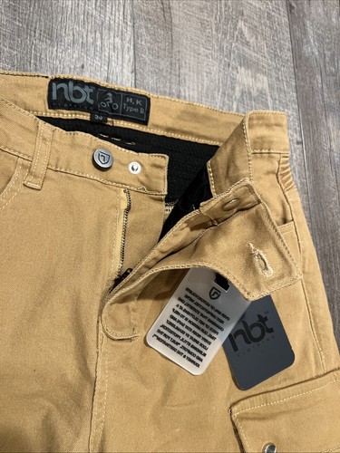NBT Clothing Pants Men's 30 Khaki Motorcycle Jeans H, K Type B 30x29 - NEW - Picture 4 of 13