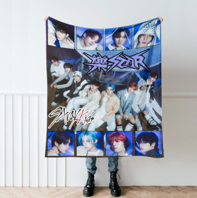 Stray Kids 樂-Star Blanket, StrayKids Rock-Star Fleece Blanket