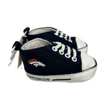 Baby Fanatic NFL Denver Broncos Infant Shoes Size 0-6 Months Booties Pre-Walkers