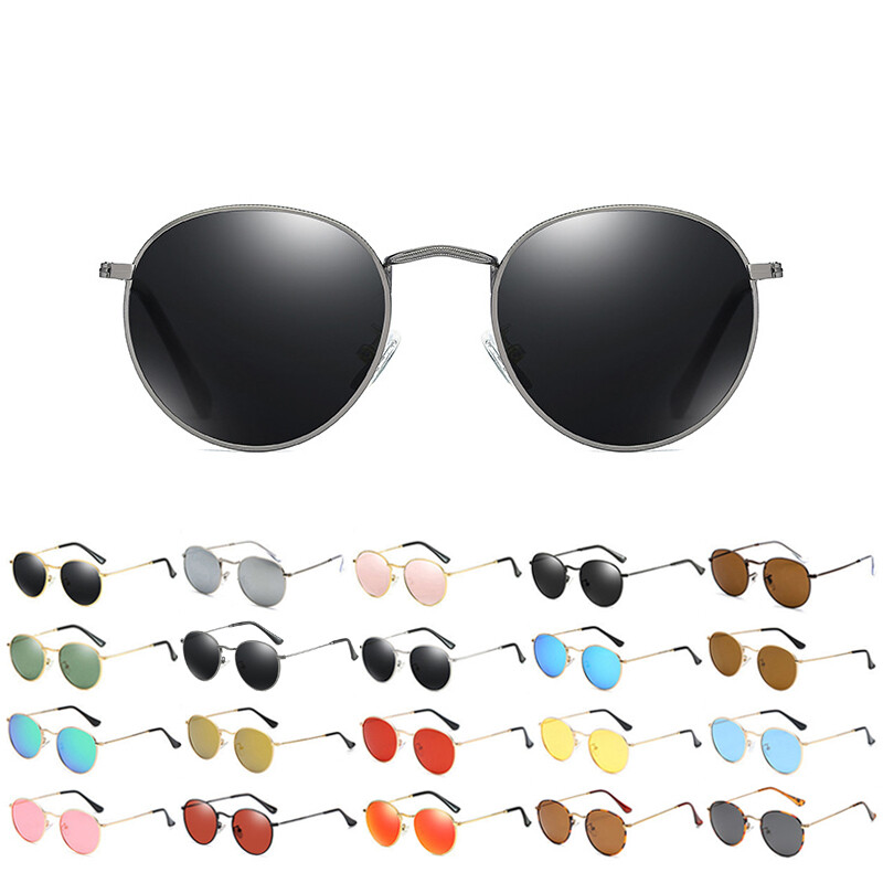 Vintage Polarized Sunglasses Women Men Round Glasses Classic  display picture 1