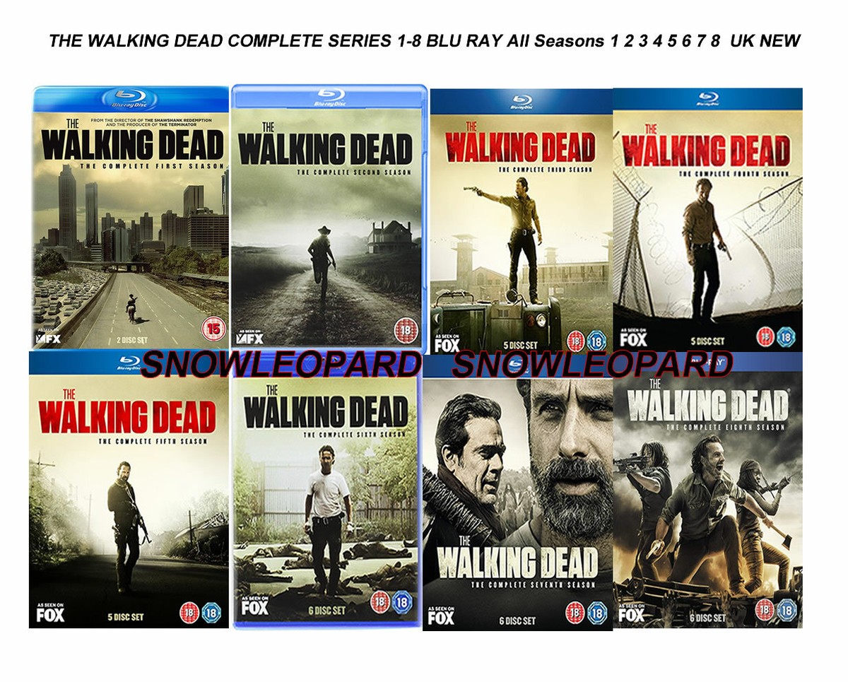 ウォーキング・デッド　 Blu-ray & DVD 【シーズン1～8 セット】 THE WALKING DEAD COMPLETE SERIES 1-8 Blu Ray ALL SEASONS 1 2 3 4 5