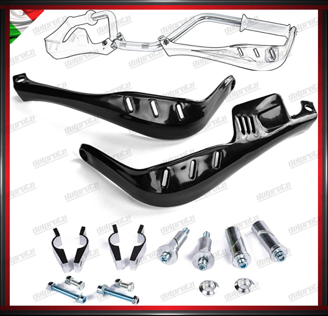 PARAMANI MOTO NERO ENDURO CROSS MOTARD ADVENTURE UNIVERSALI