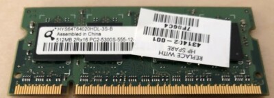 512MB Qimonda HYS64T6402HDL-3S-B PC2-5300, DDR2, 667 MHz