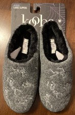 Kooba Ladies Slippers Gray With Silver Skeletons Medium SZ 6.5 - 7.5
