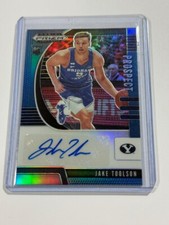 2020-21 Panini Prizm Draft Picks Prospect Blue /149 Jake Toolson #PA-JT Auto