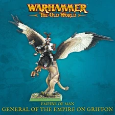 Warhammer TOW Empire of Man General of the Empire on Griffon NEW OOP