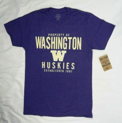 Men's Rivalry Threads Purple Washington Huskies Tee Shirt, Small 34/36          