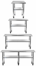 Stainless Steel Work Table With Wheels  
