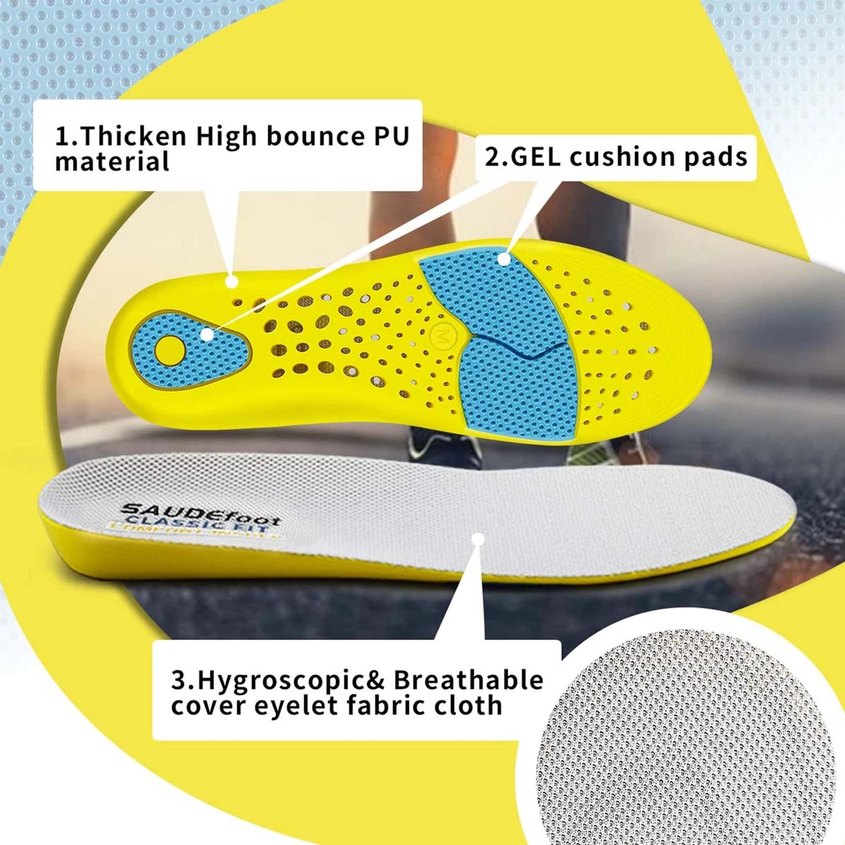 Soft comfort gel best sale insoles