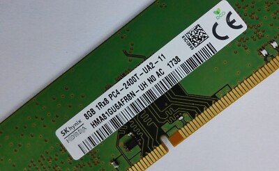 SK Hynix 8GB DDR4 2400 1Rx8 PC4-19200 HMA81GU6AFR8N-UH 288pin